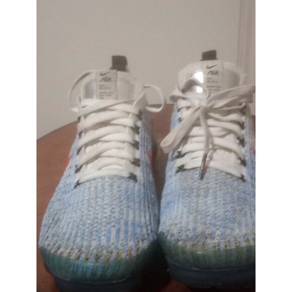 Nike Air VaporMax Flyknit 3 “Photo Blue Gold Club” Shoes Mens 8.5 (AJ6900-106) main image 9